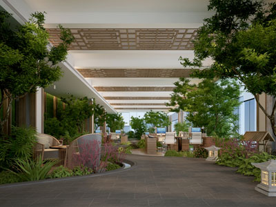 中式公共办公区