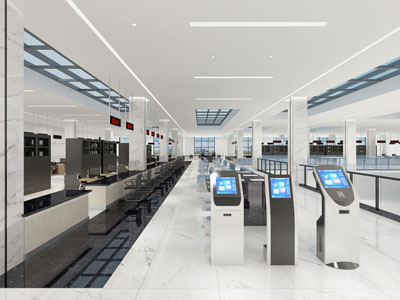 现代营业厅办公大厅