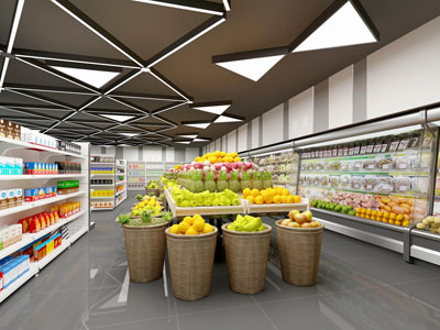 现代蔬菜水果百货超市