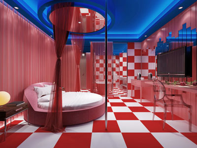 后现代酒店客房