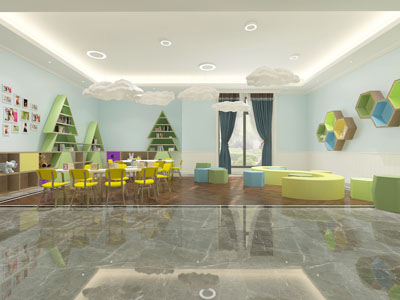 北欧幼儿园图书阅览室