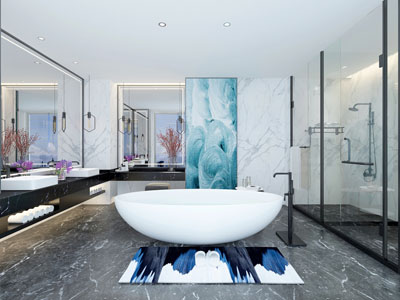 现代卫生间卫浴间淋浴房