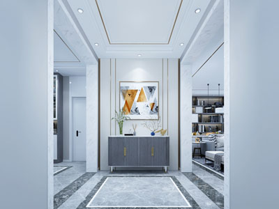 现代轻奢玄关门厅过道