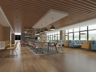 北欧饭店餐馆就餐区