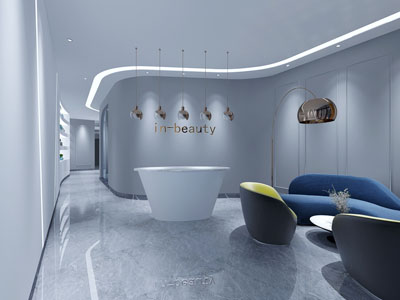 现代大堂前台接待区