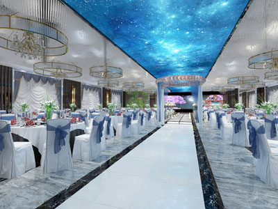 现代酒店大堂就餐区