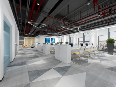 工业风公共办公区