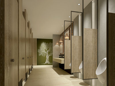 现代公共卫生间