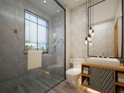 现代卫生间卫浴间淋浴间