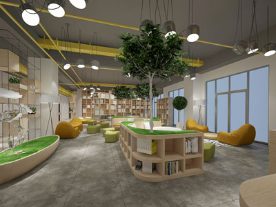 北欧书吧图书馆阅览室