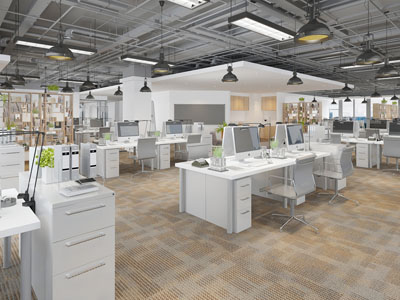 工业风公共办公区