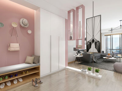 现代轻奢玄关门厅