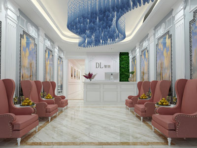 简欧大堂前台接待区