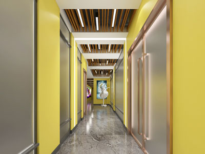 现代轻奢走廊过道