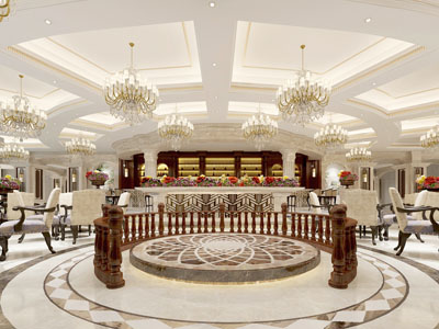 欧式售楼处接待区