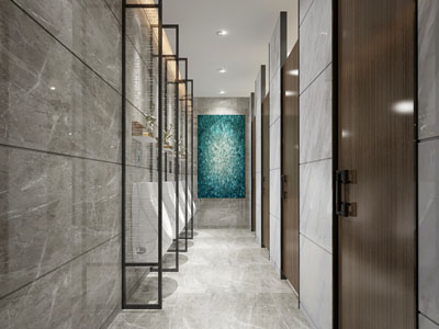 现代公共卫生间