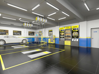 现代汽车美容维修店