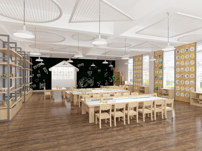 北欧幼儿园教室