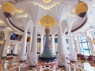 中东酒店大堂接待休息区