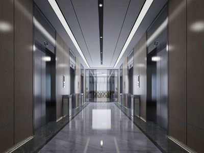 新中式走廊过道电梯间