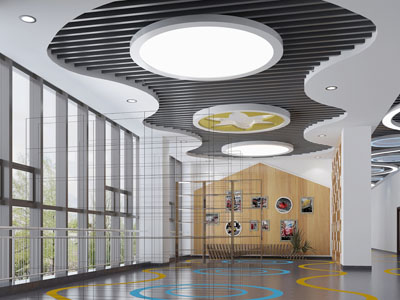 现代大堂接待区