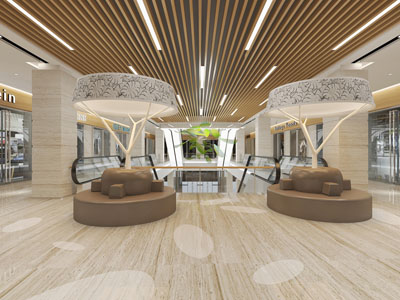 北欧商场休息区3d模型 北欧商场休息区