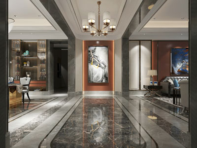 现代玄关过道门厅