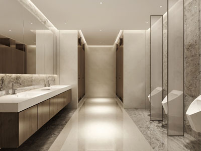 现代公共卫生间