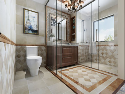 美式卫生间卫浴间淋浴间