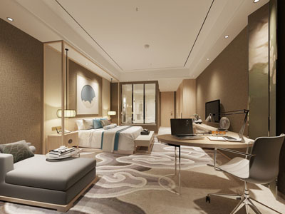 新中式酒店客房套房