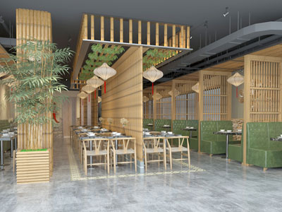 日式饭店餐馆就餐区