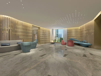 现代大堂接待区