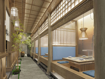 日式茶馆茶室