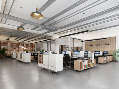 现代公共办公区