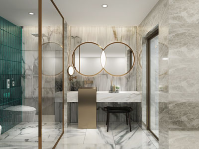 现代轻奢卫生间卫浴间