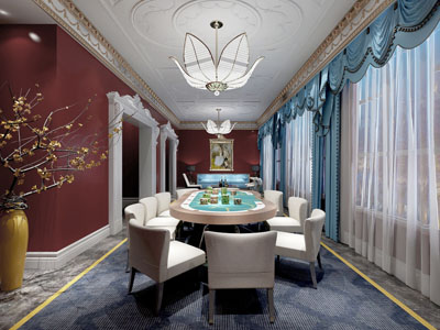 新古典棋牌室麻将室