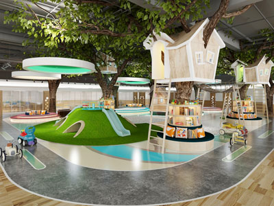 现代幼儿园图书馆阅览室活动教室