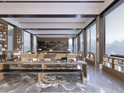 现代公共办公区