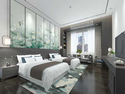 新中式酒店客房