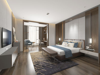 新中式酒店客房套房