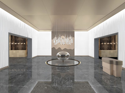 新中式大堂前台接待