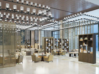 现代书吧阅览室图书馆