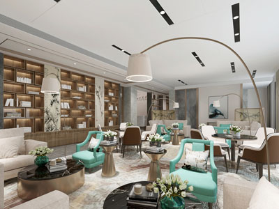 新中式接待洽谈区