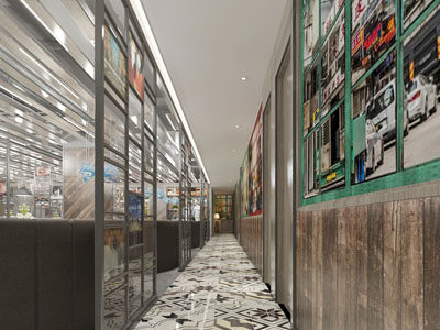 工业风走廊过道