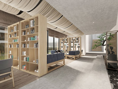 日式书吧阅览室