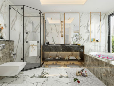 现代卫生间卫浴间淋浴间