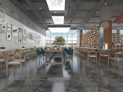 北欧书吧图书馆阅览室