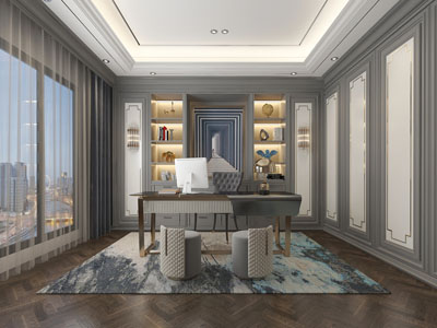 现代轻奢书房