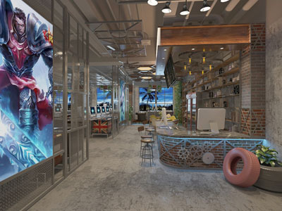 工业风网吧网咖