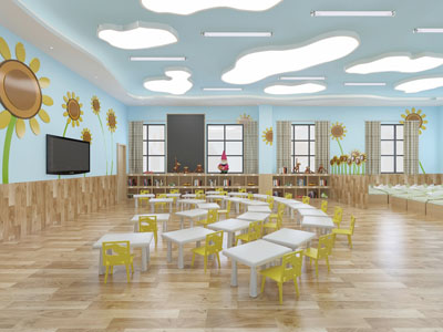 北欧幼儿园多功能活动空间寝室